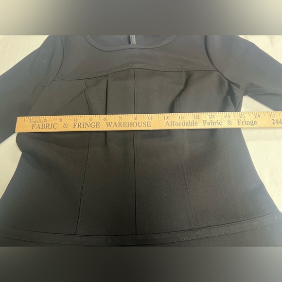 ANN TAYLOR PETITE BLACK COCKTAIL DRESS. “A” LINE. SIZE 6 PETITE BACK ZIPPER. NWT - Picture 6 of 10